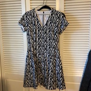 Reiss zebra print dress